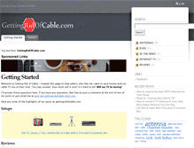 Tablet Screenshot of gettingridofcable.com